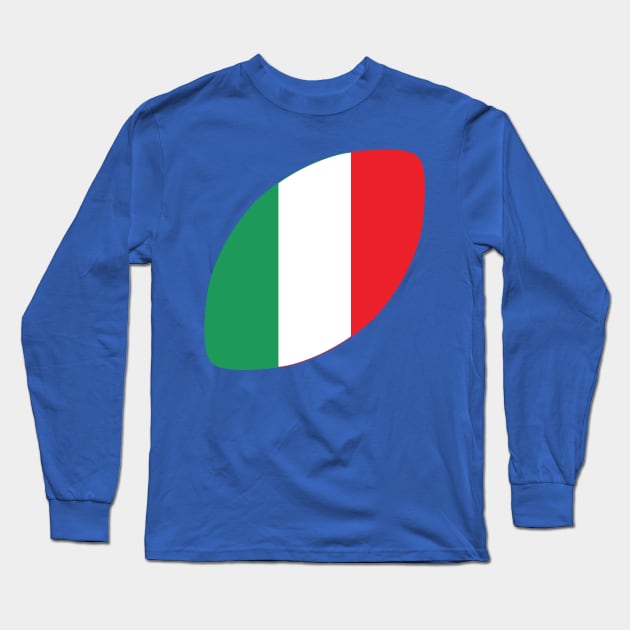 Italy Rugby Long Sleeve T-Shirt by fimbis